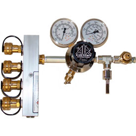 4-Outlet Breathing Air Regulator/Manifold, 3000 PSI, Schrader, HP-CW1-346