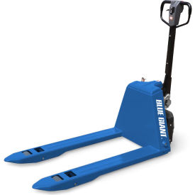 Semi-Electric Pallet Jack, 3300 lb. Capacity, 27"W x 45"L Forks