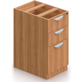 3 Drawer Pedestal in Walnut - Executive Modular Furniture