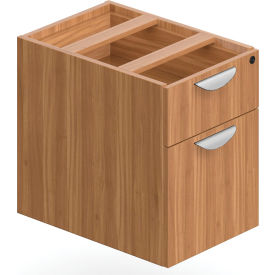 2 Drawer Hanging Pedestal in Walnut - Executive Modular Furniture