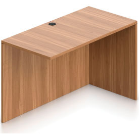Return Desk - 48"W x 24"D x 29-1/2"H - Walnut