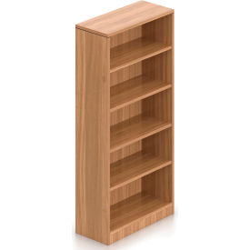 4 Shelf Bookcase in Walnut - Executive Modular Furniture