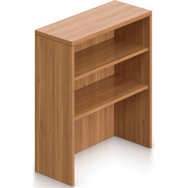 Hutch Bookcase - 36"W x 15"D x 36"H - Walnut