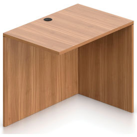 Return Desk - 36"W x 24"D x 29-1/2"H - Walnut