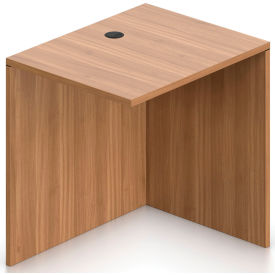 Return Desk - 30"W x 24"D x 29-1/2"H - Walnut