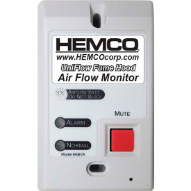 HEMCO UniFlow Fume Hood Analog Air Flow Monitor, 115V/60Hz
