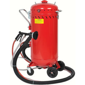 28 Gal Abrasive Blaster With Vacuum, Steel