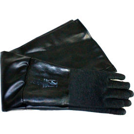 ALC 40250 Cloth Lined Blast Gloves, Rubber