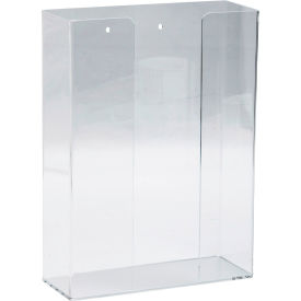 Acrylic Glove Dispenser, Holds 3 Boxes, 10-15/16"W x 4-1/8"D x 10"H, Clear