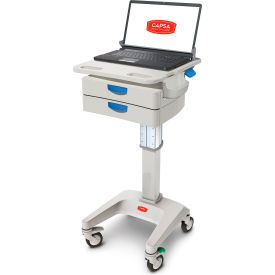 LX5 Non-Powered Laptop Cart, Two 3" Drawers, 45 lbs. Weight Capacity