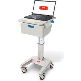 LX5 Non-Powered Laptop Cart, One 6" Drawer, 35 lbs. Weight Capacity
