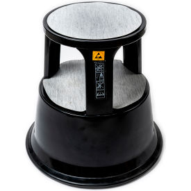 Static Dissipative Kick Step Stool with 3 Conductive Spring Loaded Casters
