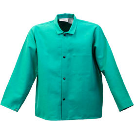 Flame Resistant 30" Green Cotton Coat, FR630-M