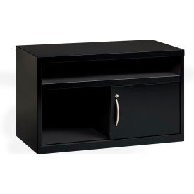 Low Credenza with Sliding Door - 36"W - Black