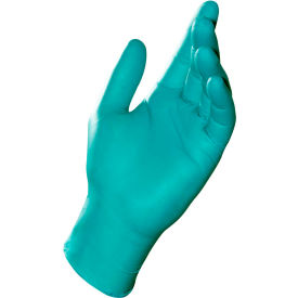 MAPA Solo Green 977 Industrial Grade Disposable Nitrile Gloves, Powder-Free, Size 9