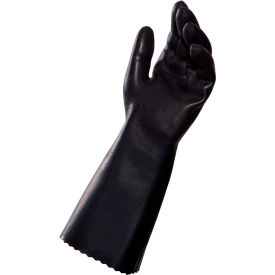 NL339 Chemzoil Neoprene Coated Gloves, 14" M, Heavy Weight, 1 Pair, Size 8