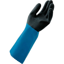 NL52 Stanzoil Neoprene Gloves, 14" L, Medium Weight, 1 Pair, Size 9