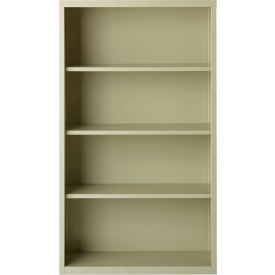 4 Shelf Bookcase 34-1/2"W x 13"D x 60"H, Putty