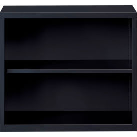 2 Shelf Bookcase 34-1/2"W x 13"D x 30"H, Black