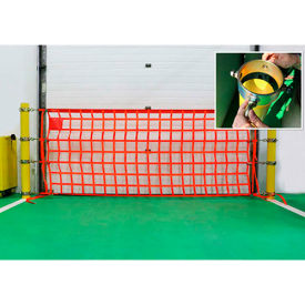 Bollard Safety Net, 4'L x 22'W Net, Fits 5-5/8"- 6-5/8" Dia. Bollard, BRSN-422-7