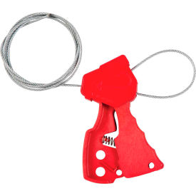 65318 Cable Lockout With 6' L Cable, Nylon, 1-1/8"W x 6-1/2"H