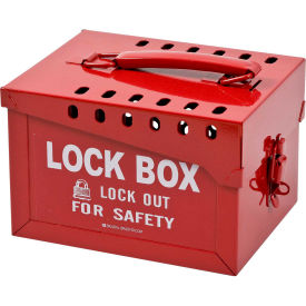 Extra-Large Metal Lock Box, Steel, 7-3/8"W x 6"H