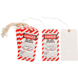 CLT4 Lockout Tag- Danger Do Not Operate, Cardstock, 4"W x 7-1/2"H, 25/Pack