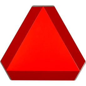 Slow Moving Vehicle Sign Reflective Steel, 16"W x 14"H