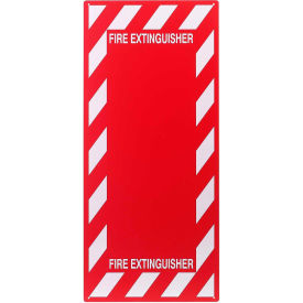 Fire Extinguisher Backplate, Polystyrene, 13"W x 29"H