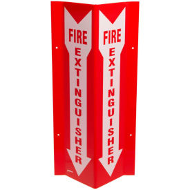 Fire Extinguisher "V" Sign, 2 Sided, Tall, Acrylic, 8-1/2"W x 18"H