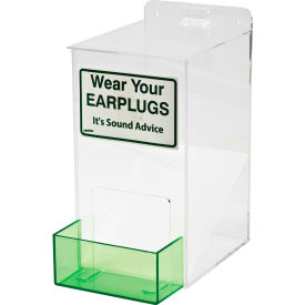 EPD Small Ear Plug Dispenser, Acrylic, 6"W x 13"H