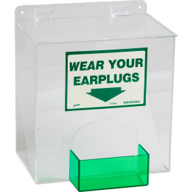 Large Ear Plug Dispenser, Acrylic, 12"W x 13"H