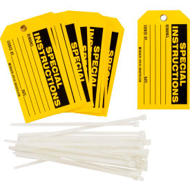 Special Instructions Tag, 25/Pkg, Polyester, 5-3/4"W x 3"W