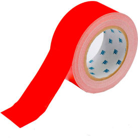 104313 ToughStripe Floor Marking Tape, Polyester, 2"W X 100'L, Red