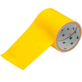 104372 ToughStripe Floor Marking Tape, Polyester, 4"W X 100'L, Yellow