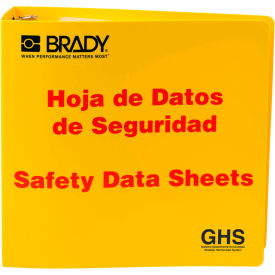 GHS 3" Safety Data Sheet (SDS) Binder, Spanish, Polyethylene, 3-1/2"W x 11"H