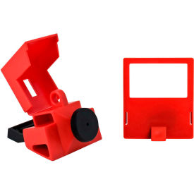 480/600 Volt Clamp-On Breaker Lockout, Polypropylene, 1-9/16"W x 3-1/4"H
