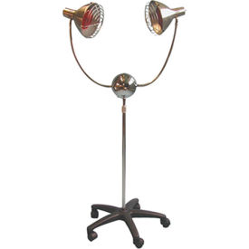 2-Head Infra-Red Lamp with Timer and Mobile Base, 350 Watt
