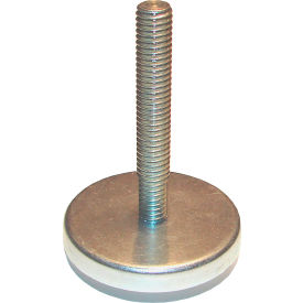 Metric Industrial Glide - Steel Bolt, Nylon Pad - M12 x 51mm - 61mm Dia. - Light Duty