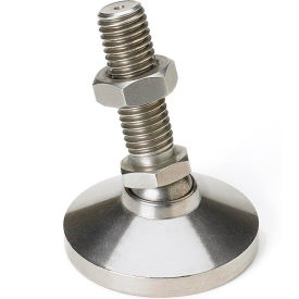 Leveling Mount w/ Bolt - Steel - 5/8-11 x 2" Bolt - 2-1/2" Dia. x 3-1/4" H - 6000 Lb. Capacity