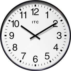 19" Round Profuse Wall Clock - Black