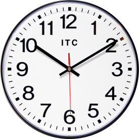 12" Round Prosaic Wall Clock - Black