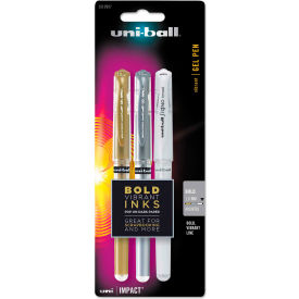 Impact Bold Gel Pen - 1mm - Assorted Metallic Colors - 3 Pack