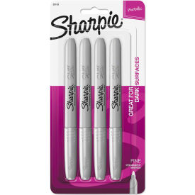 Metallic Permanent Marker - Metallic Silver - 4 Pack
