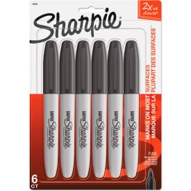 Super Permanent Markers - Fine Point - Black - 6 Pack