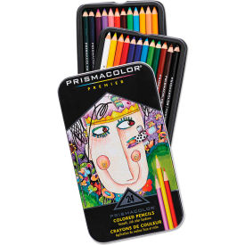 Premier Colored Woodcase Pencils - 24 Assorted Colors Pack