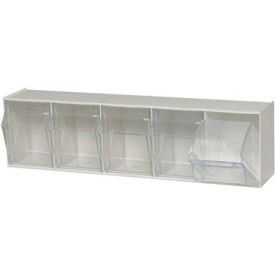 Quantum Tip Out Storage Bin - 5 Compartments White