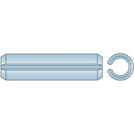 3/32" x 1-1/8" Spring Pin - High Carbon Steel - Zinc Clear - ASME B18.8.2 - Made In USA
