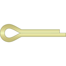 3/16" x 1-1/2" Cotter Pin - Carbon Steel - Zinc Yellow - ASME 18.8.1 - Made In USA