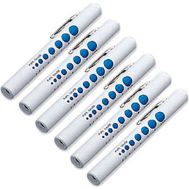 Adlite Disposable Penlight, White with Pupil Gauge, 6/Pack